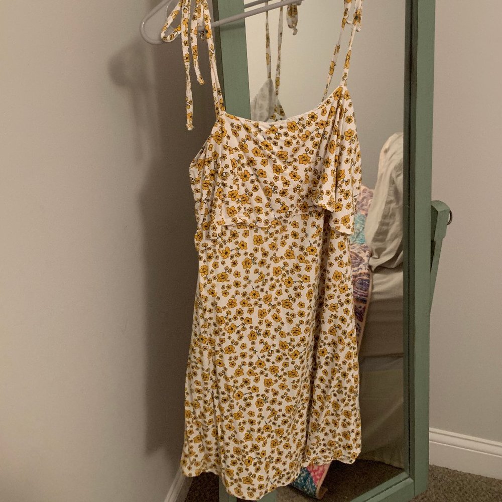 Yellow sunflower dress
